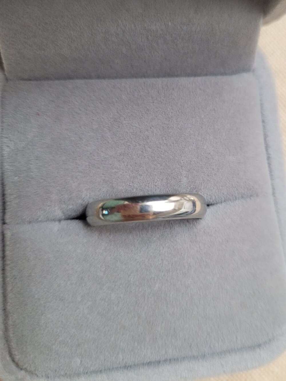 Traditional White Gold Wedding Band 14k Smooth